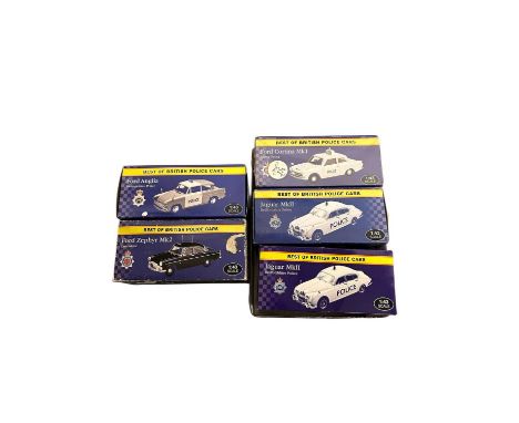 Atlas Editions 1:43 scale classic police cars, boxed (5)