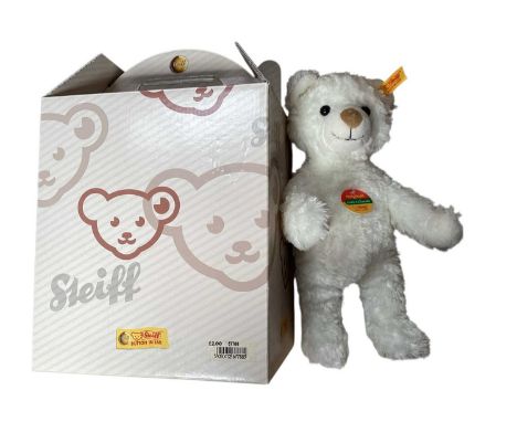 Selection of bears including Merrythought Hope &amp; Glory 2002 1334/2002, Chummy 23/250, Benji 218/1983, Steiff Cosy 022739,