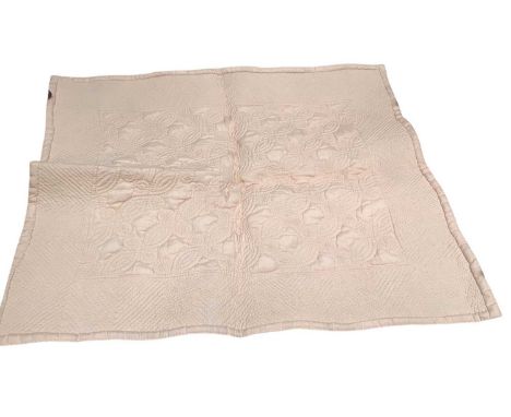 Circa 1930s Welsh quilted panel, believed to be the work of a miner's wife, produced under the support scheme. NB: The Rural 