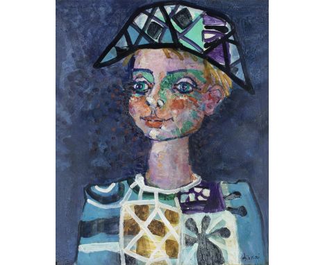Paul Aizpiri (French, Paris 1919-2016)L'Arlequinsigned 'Aizpiri' (lower right) oil on canvas 99.7 x 81.3cm (39 1/4 x 32in).Fo