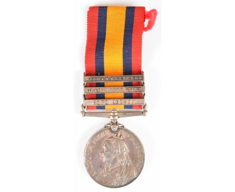 Queen's South Africa Medal with clasps for Cape Colony, Orange Free State and Johnnesburg named to 70820 Driver R Jones, 18th