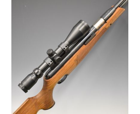 Air Arms TX200 .22 under-lever air rifle with carved semi-pistol grip and forend, adjustable trigger, raised cheek piece, sou