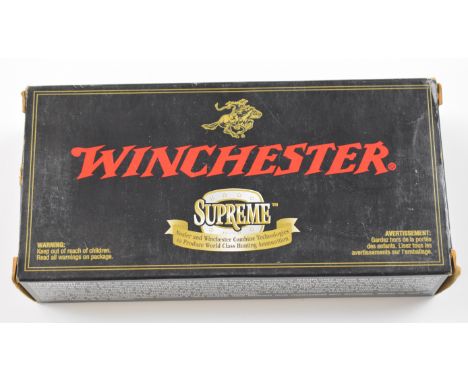 Twenty .270 Winchester Super Magnum Winchester Supreme Ballistic Silvertip rifle cartridges, in original box.&nbsp;PLEASE NOT