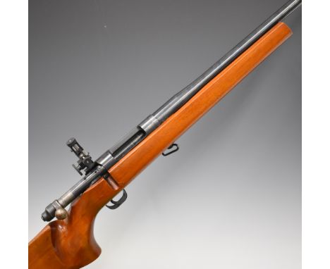 MAB Model 44 R 7.62 bolt-action target rifle with semi-pistol grip, raised cheek piece, sling mounts, A E Clarke &amp; Co ful