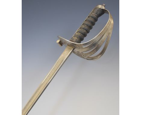 British Army 1854 pattern Scots Guard Foot Guards officer's sword by Wilkinson, number 72148, the guard with regimental cyphe