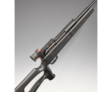 Marksman Model 1790 .177 target air rifle with composite skeleton stock, and adjustable peep-hole target sights, serial numbe