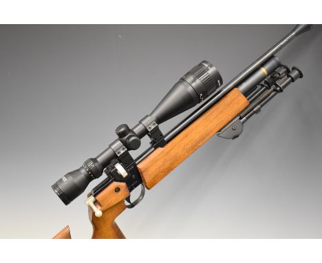 Air Arms S200 .22 PCP air rifle with 10-shot magazine, sound moderator, bi-pod, adjustable trigger and Hawke 4-16x50 AO scope