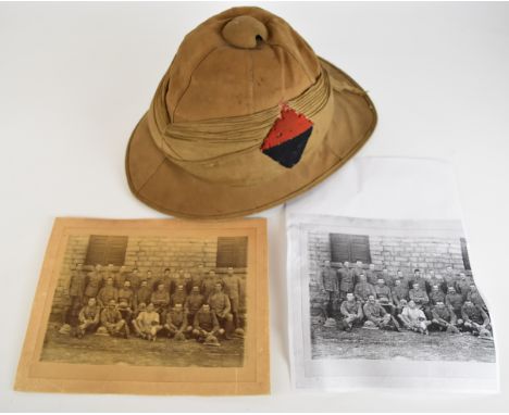 British Army WW1 Gloucestershire Regiment Wolseley helmet attributed to 16029 Pte S Gascoigne, 10th Glosters, named to inner 