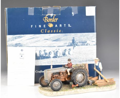 Border Fine Arts Classic Society tractor tableau 'Golden Memories', boxed with certificate, height 11cm