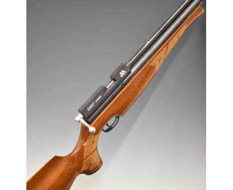 Air Arms S400F Carbine .177 FAC PCP air rifle with chequered grip and forend, raised cheek-piece, adjustable trigger and soun