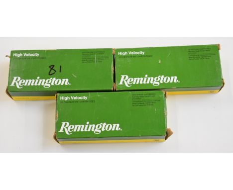 Sixty .17 Remington high velocity rifle cartridges, all in original boxes.&nbsp;PLEASE NOTE THAT A VALID RELEVANT FIREARMS/SH