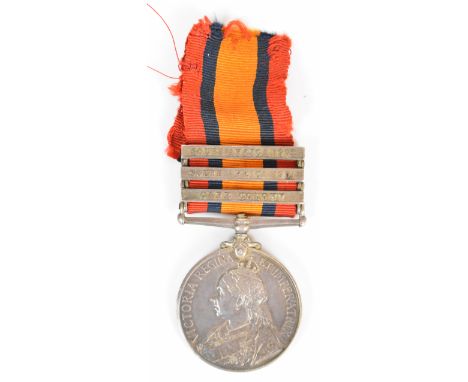 Queen's South Africa Medal with clasps for Cape Colony, South Africa 1901 and South Africa 1902 named to 1724 Pte R A Daniels