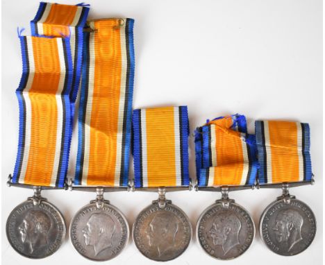 Five South Africa WW1 War Medals named to Sgt R McKenzie 4th S. A. Infantry,&nbsp; Pte C E Heath 2nd&nbsp;S. A. Infantry, Pte