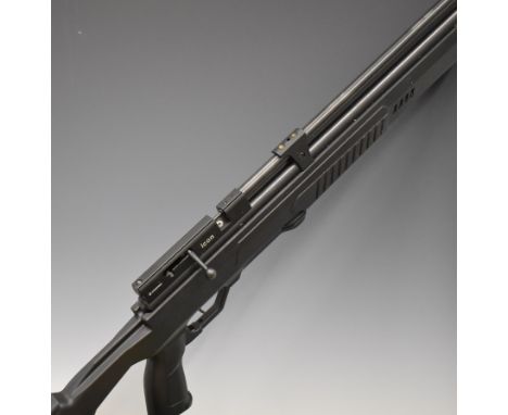 Crosman Icon Model 6-CP177S .177 PCP air rifle with composite stock, textured pistol grip and scope rail, serial number 722X1