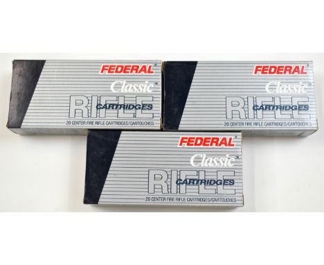 Sixty .32 Winchester Special Federal Classic cartridges, all in original boxes.&nbsp;PLEASE NOTE THAT A VALID RELEVANT FIREAR