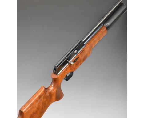 BSA Super 10 .22 FAC PCP air rifle with chequered semi-pistol grip, raised cheek piece, adjustable trigger, 10 shot magazine,