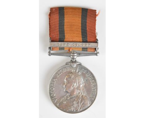 British Army Queen's South Africa Medal with clasp for Cape Colony named to 6232 Pte W Monk, Lancashire Fusiliers