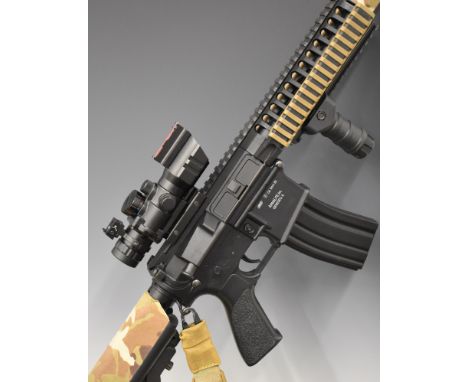 ASG Classic Army M4 assault style&nbsp;electric airsoft rifle with tactical stock, VLife scope and multi-shot magazine, NVSN,