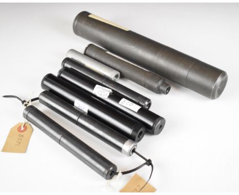 Eight various rifle sound moderators including .223 and .22.&nbsp;PLEASE NOTE THAT A VALID RELEVANT FIREARMS/SHOTGUN CERTIFIC