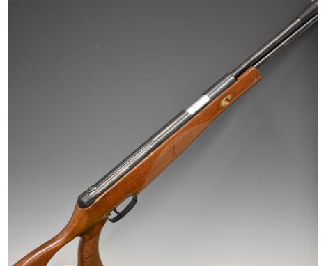 Remington Warhawk .177 under-lever air rifle with textured semi-pistol grip, raised cheek piece and sound moderator, NVSN.&nb