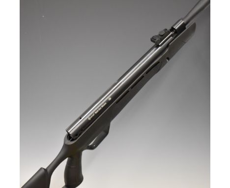 Crosman Mag-Fire Mission Model 6-CMM2SXS .22 air rifle with skeleton composite stock, textured grip, adjustable sights and so