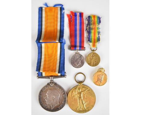 British Army WW1 medal pair comprising War Medal and Victory Medal named to 24357 Pte G Hussey, Kings Shropshire Light Infant