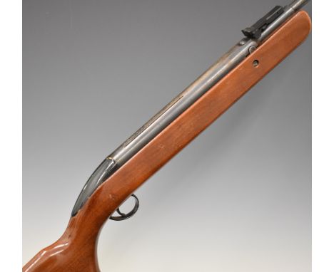 BSA Airsporter Mk1 .22 under-lever air rifle with semi pistol grip and adjustable sights, serial number G110187