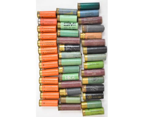 Forty-two collector's shotgun cartridges including Purdey, SMI, Nike etc.&nbsp;PLEASE NOTE THAT A VALID RELEVANT FIREARMS/SHO