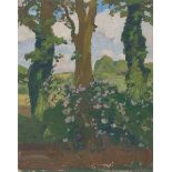 Fritz Overbeck. Fliederhecke. Um 1906