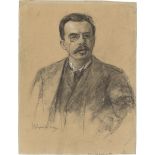 Max Liebermann. „Portrait des Friedrich (Fritz) Gurlitt“. Um 1892