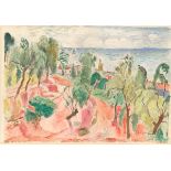 Hans Purrmann. Landschaft in Montagnola. Um 1944