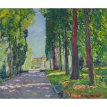 Philipp Franck. „Blick auf Schloss Sanssouci in Potsdam“. 1933