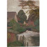 Otto Modersohn. „Wassermühle“. 1910