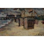 Leo von König. „Gewitter am Strand“. 1920