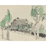 Ernst Ludwig Kirchner. Haus an der Berliner Straße (Residenz). Um 1910