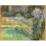 Max Liebermann. „Der Nutzgarten in Wannsee nach Nordwesten“. Um 1923