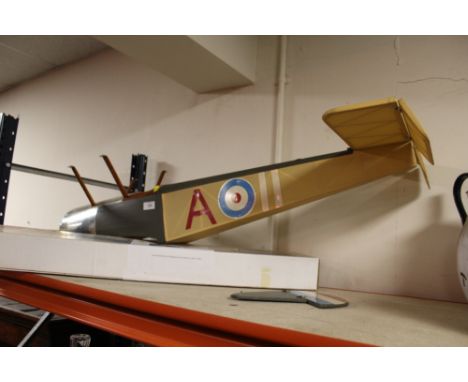 A FLAIR SCOUT SERIES PUPPETER MODEL AEROPLANE - CONTENTS UNCHECKED, APPROX L 110 CM