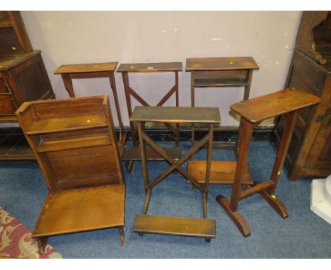 St Mary's Abbey - SIX ASSORTED VINTAGE PRAYER STANDS / DESKS