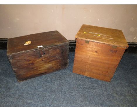 St Mary's Abbey - TWO VINTAGE WOODEN BOXES