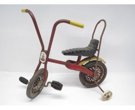 A Raleigh Chippy child's bicycle with stabilisers