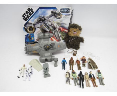 Eleven loose and playworn Kenner/Palitoy Star Wars figures to include Squid Head, Ree-Yees, Obi-Wan Kenobi, Chewbacca, Lando 