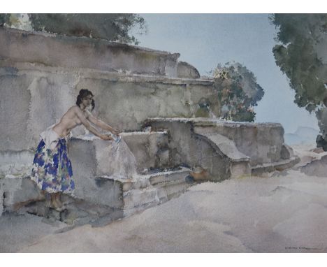William Russell Flint, Isabella of Lucenay, lithograph, signed in pencil, 20.5 x 27ins