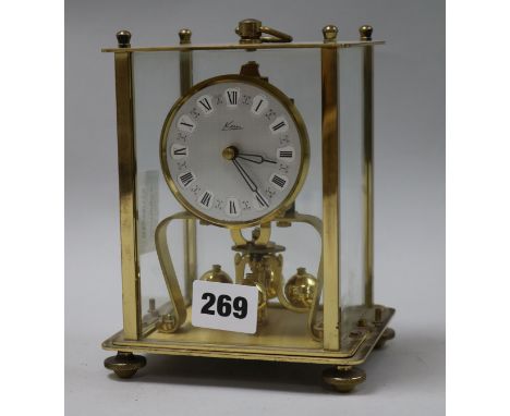 A brass clock
