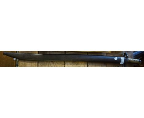 A vintage brass handled bayonet. 
