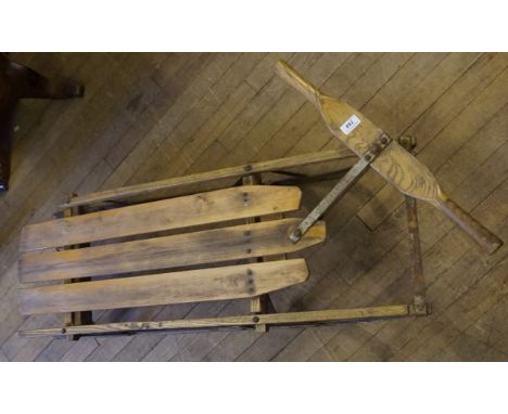 A Vintage Grays of Cambridge hardwood sledge.