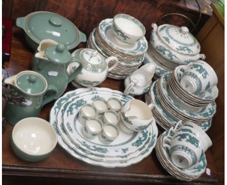 A Royal Cauldon part tea and dinner service and other Denby ware