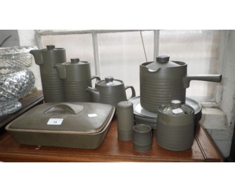 A Denby part dinner and tea service