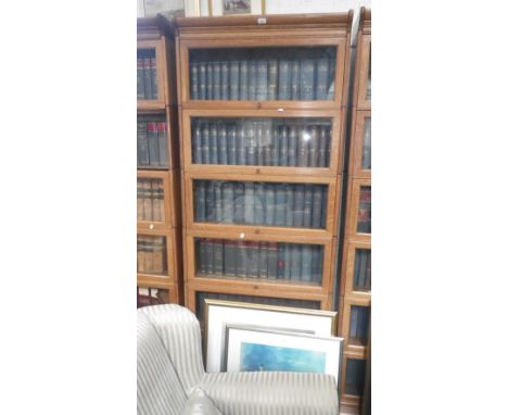 A light oak six tier Globe Wernicke bookcase