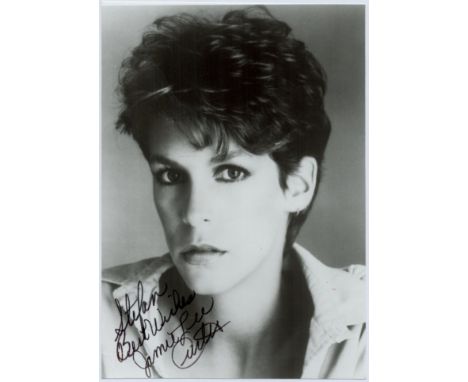 Jamie Lee Curtis signed 6x4 black and white photograph dedicated. Jamie Lee Curtis, Lady Haden-Guest (born November 22, 1958)