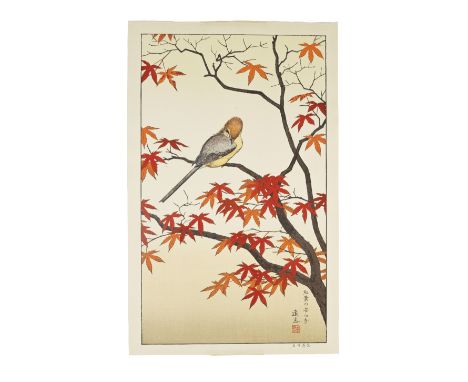 YOSHIDA TOSHI (1911-1995)Showa era (1926-1989), circa 1980Two large vertical prints from the series Birds of the Seasons: the
